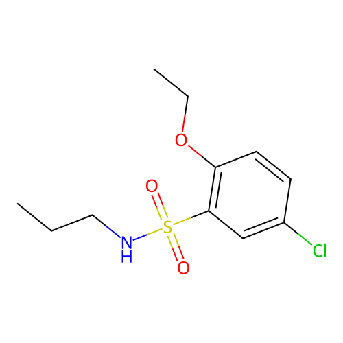 5-chloro-2-ethoxy-N-propylbenzenesulfonamide structure