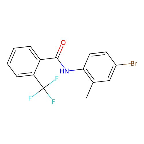 N-(4-bromo-2-methylphenyl)-2-(trifluoromethyl)benzamide structure