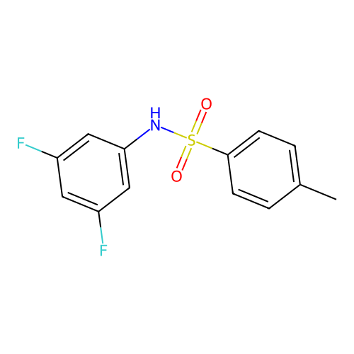 N-(3,5-difluorophenyl)-4-methylbenzenesulfonamide structure