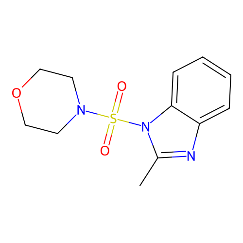 4-(2-Methylbenzimidazol-1-yl)sulfonylmorpholine structure
