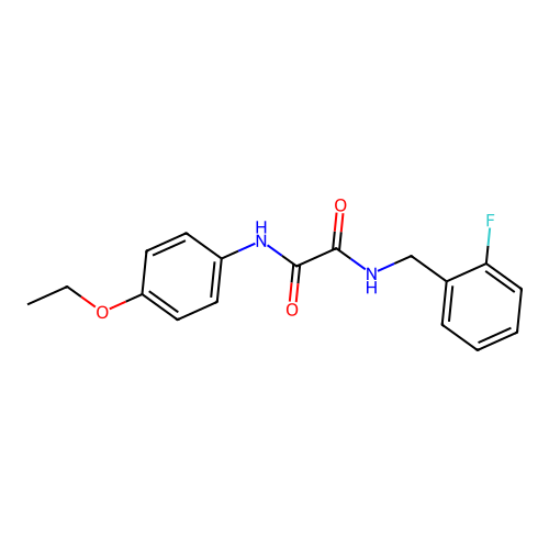 N1-(4-ethoxyphenyl)-N2-(2-fluorobenzyl)oxalamide structure