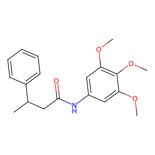 3-phenyl-N-(3,4,5-trimethoxyphenyl)butanamide structure
