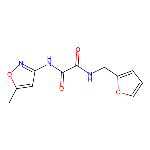 N-(furan-2-ylmethyl)-N'-(5-methyl-1,2-oxazol-3-yl)ethanediamide structure