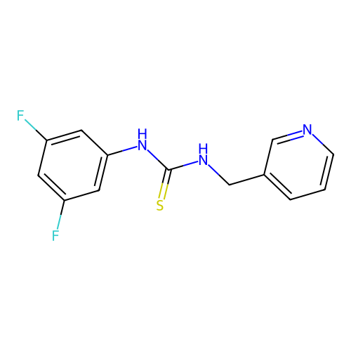 1-(3,5-Difluorophenyl)-3-(pyridin-3-ylmethyl)thiourea structure
