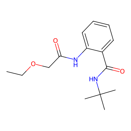 N-tert-butyl-2-[(2-ethoxyacetyl)amino]benzamide structure