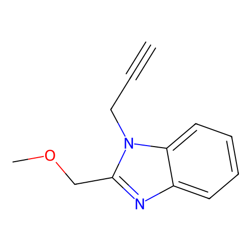 2-(Methoxymethyl)-1-prop-2-ynylbenzimidazole structure