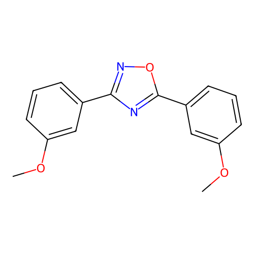 3,5-Bis(3-methoxyphenyl)-1,2,4-oxadiazole structure