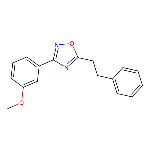 3-(3-Methoxyphenyl)-5-(2-phenylethyl)-1,2,4-oxadiazole structure