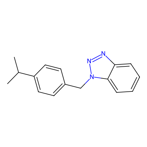 1-(4-isopropylbenzyl)-1H-benzo[d][1,2,3]triazole structure