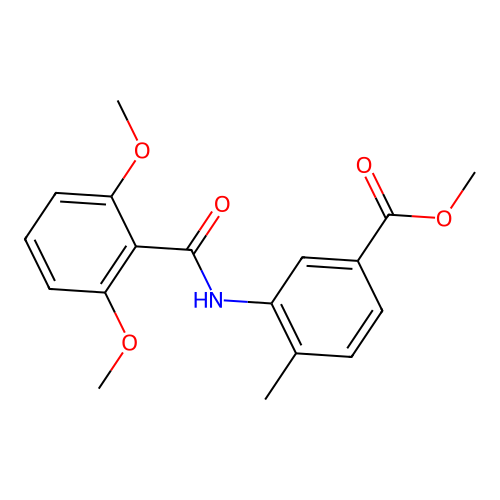 Methyl 3-(2,6-dimethoxybenzamido)-4-methylbenzoate structure