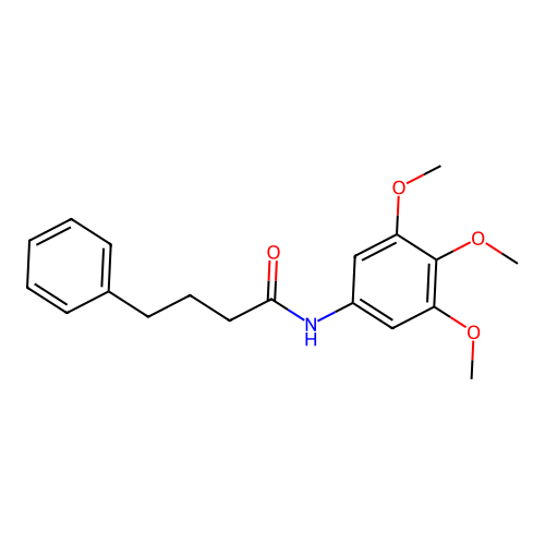 4-phenyl-N-(3,4,5-trimethoxyphenyl)butanamide structure