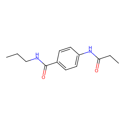 4-(propanoylamino)-N-propylbenzamide structure