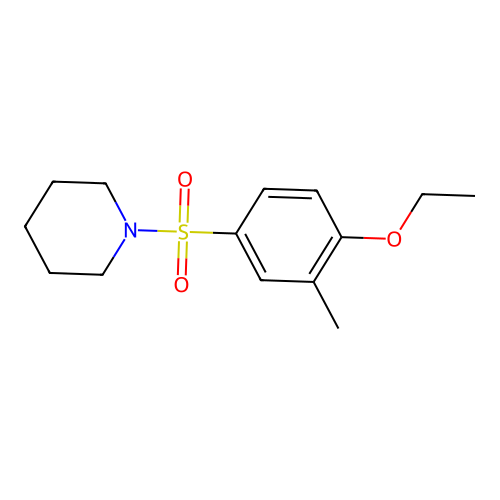 1-(4-Ethoxy-3-methylphenyl)sulfonylpiperidine structure