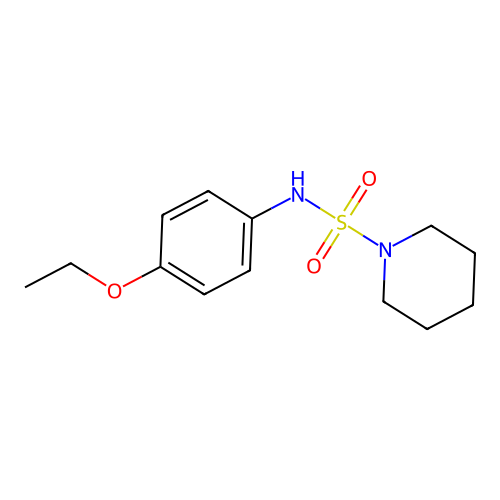 N-(4-ethoxyphenyl)piperidine-1-sulfonamide structure
