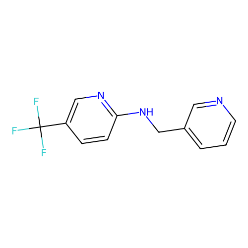N-(pyridin-3-ylmethyl)-5-(trifluoromethyl)pyridin-2-amine structure