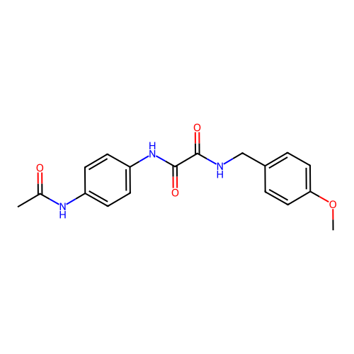 N1-(4-acetamidophenyl)-N2-(4-methoxybenzyl)oxalamide structure