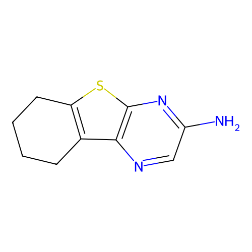 [1]Benzothieno[2,3-B]pyrazin-3-amine, 6,7,8,9-tetrahydro- structure