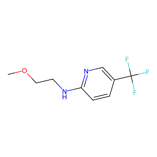 N-(2-methoxyethyl)-5-(trifluoromethyl)pyridin-2-amine structure
