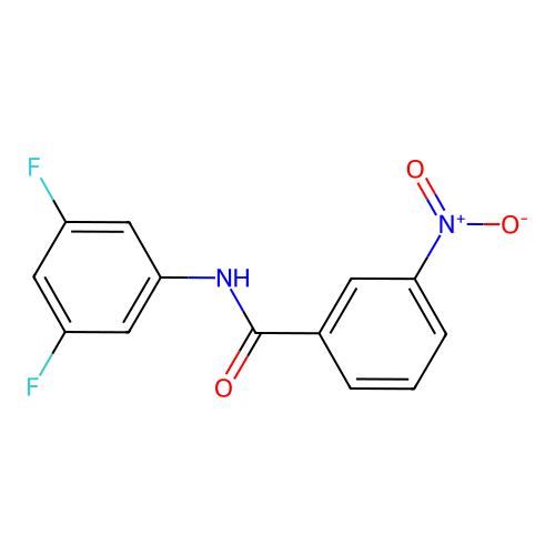 N-(3,5-difluorophenyl)-3-nitrobenzamide structure