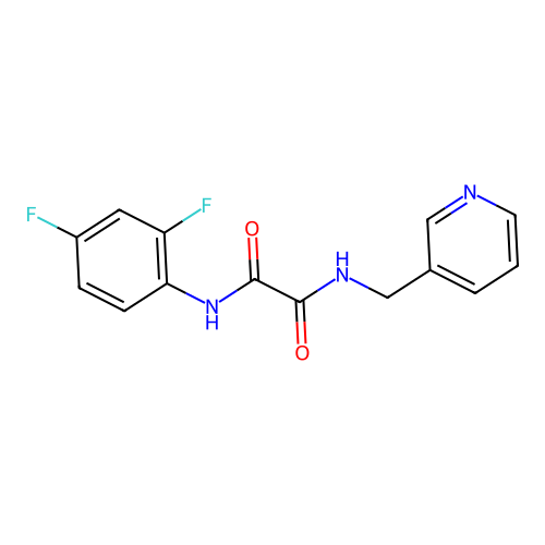 N-(2,4-difluorophenyl)-N'-[(pyridin-3-yl)methyl]ethanediamide structure