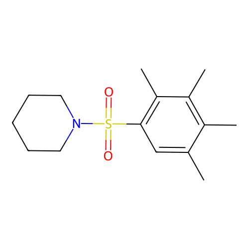 1-(2,3,4,5-Tetramethylphenyl)sulfonylpiperidine structure