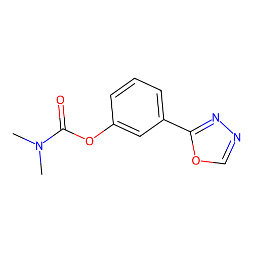 3-(1,3,4-Oxadiazol-2-yl)phenyl dimethylcarbamate structure