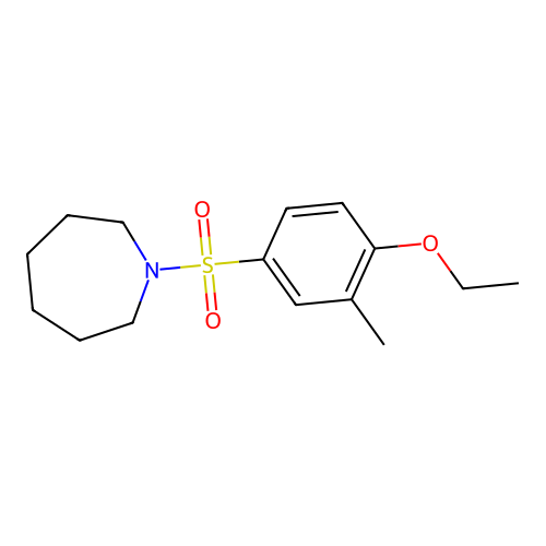 1-(4-Ethoxy-3-methylbenzenesulfonyl)azepane structure