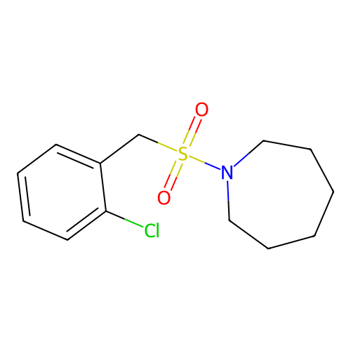 1-[(2-Chlorobenzyl)sulfonyl]azepane structure