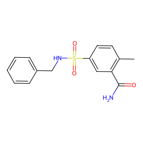 5-(Benzylsulfamoyl)-2-methylbenzamide structure