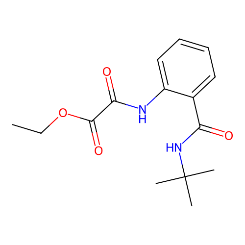 Ethyl {[2-(tert-butylcarbamoyl)phenyl]amino}(oxo)acetate structure
