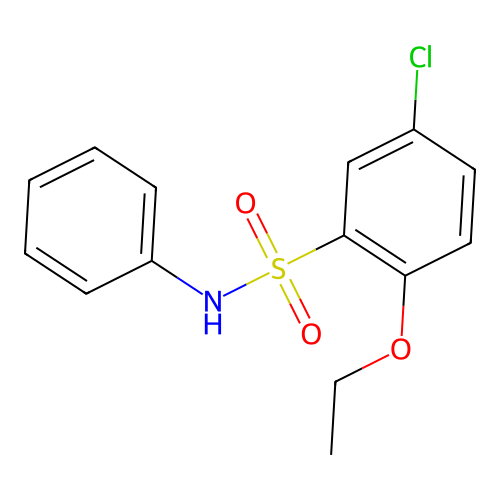 5-chloro-2-ethoxy-N-phenylbenzenesulfonamide structure