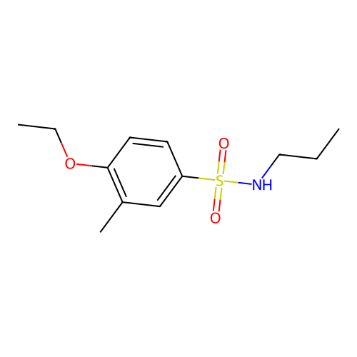 4-ethoxy-3-methyl-N-propylbenzenesulfonamide structure
