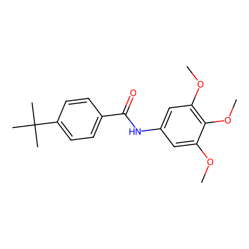 4-tert-butyl-N-(3,4,5-trimethoxyphenyl)benzamide structure