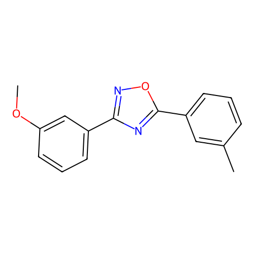 3-(3-Methoxyphenyl)-5-(3-methylphenyl)-1,2,4-oxadiazole structure