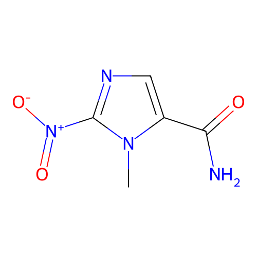 1-甲基-2-硝基-1H-咪唑-5-甲酰胺 structure