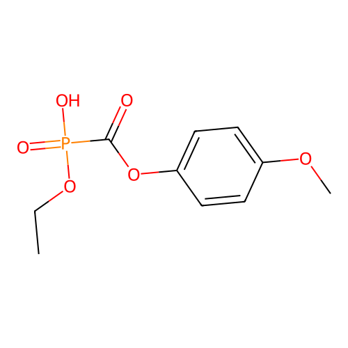 Phosphinecarboxylic acid, ethoxyhydroxy-, 4-methoxyphenyl ester, oxide structure