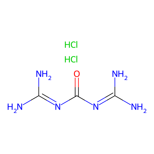 1,3-Diamidinourea dihydrochloride structure