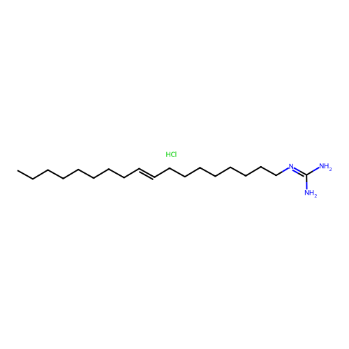 9-Octadecenylguanidine monohydrochloride structure