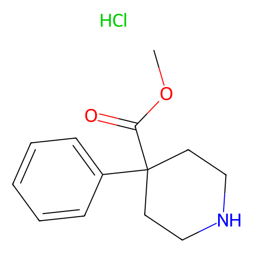 Methyl 4-phenylpiperidine-4-carboxylate hydrochloride structure