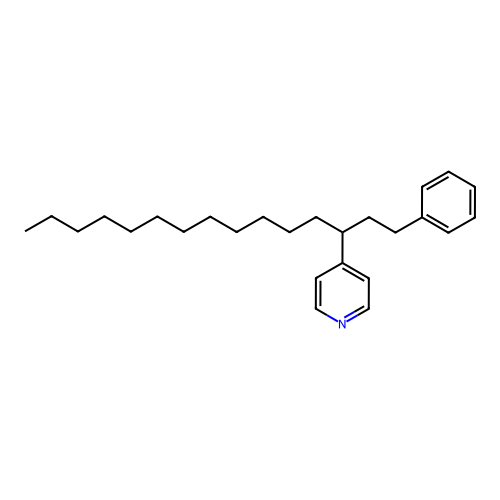 4-[1-(2-Phenylethyl)tridecyl]pyridine structure