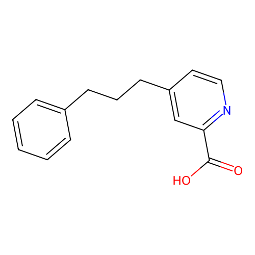 4-(3-Phenylpropyl)pyridine-2-carboxylic acid structure