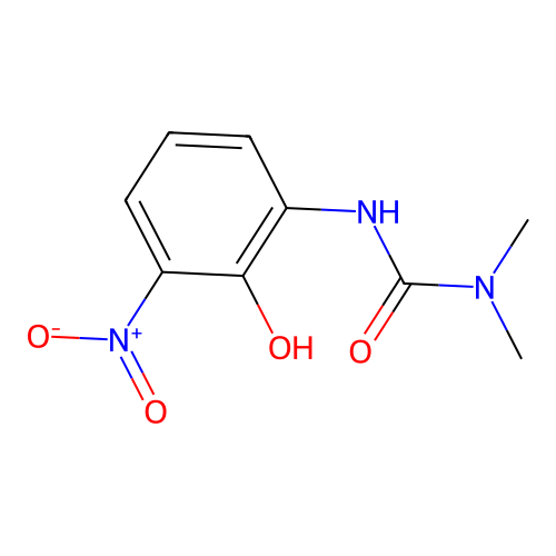 3-(2-Hydroxy-3-nitrophenyl)-1,1-dimethylurea structure