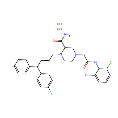 Mioflazine hydrochloride structure