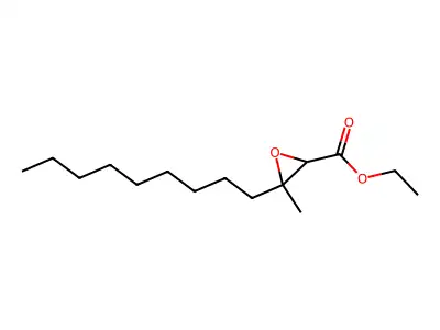 2-Oxiranecarboxylic acid, 3-methyl-3-nonyl-, ethyl ester structure