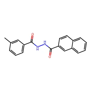 2'-(3-甲基苯甲酰基)-2-萘甲酰肼 structure