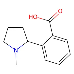 Benzoic acid, 2-(1-methyl-2-pyrrolidinyl)-, (S)- structure