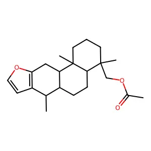 Vinhaticyl acetate structure