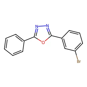 2-(3-Bromophenyl)-5-phenyl-1,3,4-oxadiazole structure