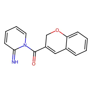 1-(2H-1-Benzopyran-3-ylcarbonyl)-2(1H)-pyridinimine structure