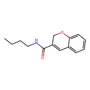 N-丁基-2H-1-苯并吡喃-3-甲酰胺 structure
